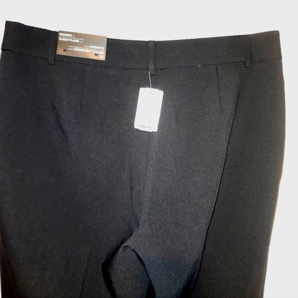 Le Chateau modern fit black dress pants with slight flare sz 12 NWT - Picture 11 of 15